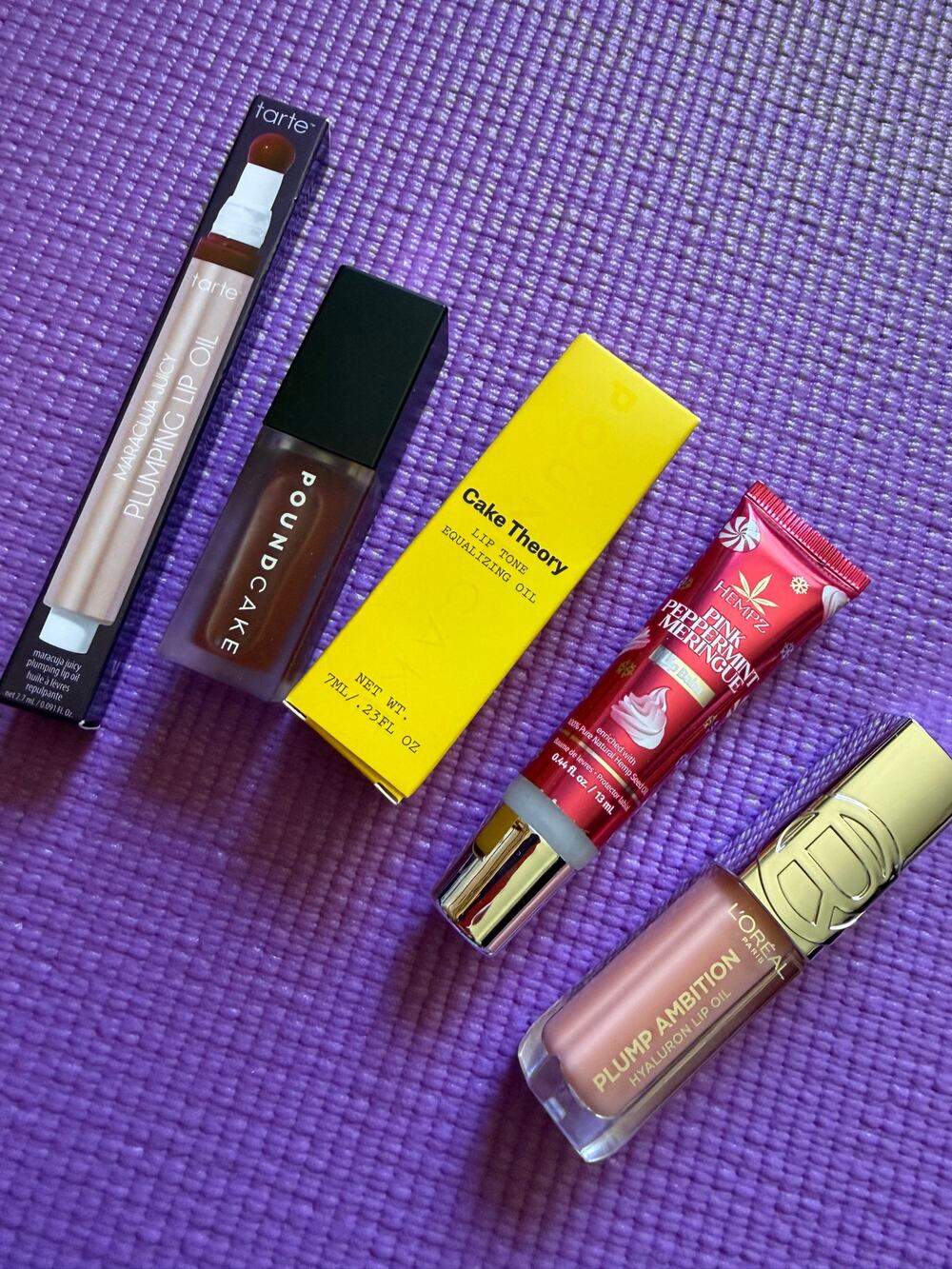 New Makeup Lot Tarte Maracuja, Cake Theory, Hempz, Loreal Lip Oil Balm Bundle